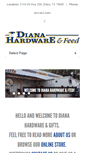 Mobile Screenshot of dianahardware.com
