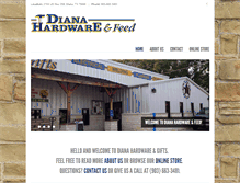 Tablet Screenshot of dianahardware.com